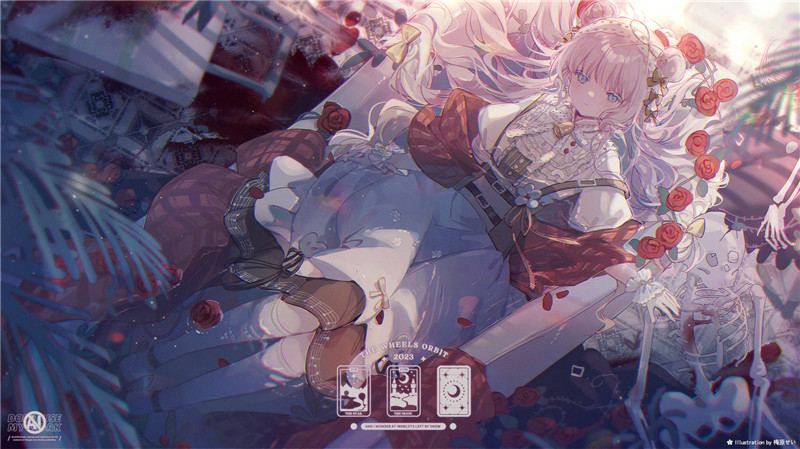 少女与浴缸主题图集高清壁纸原画插画美术绘画图片素材
