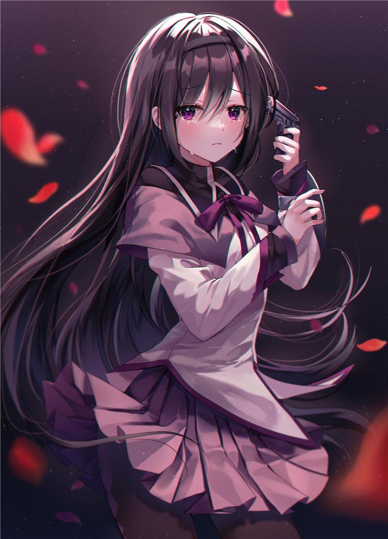 魔法少女小圆角色晓美焰相关图集原画插画CG线稿立绘壁纸图片素材