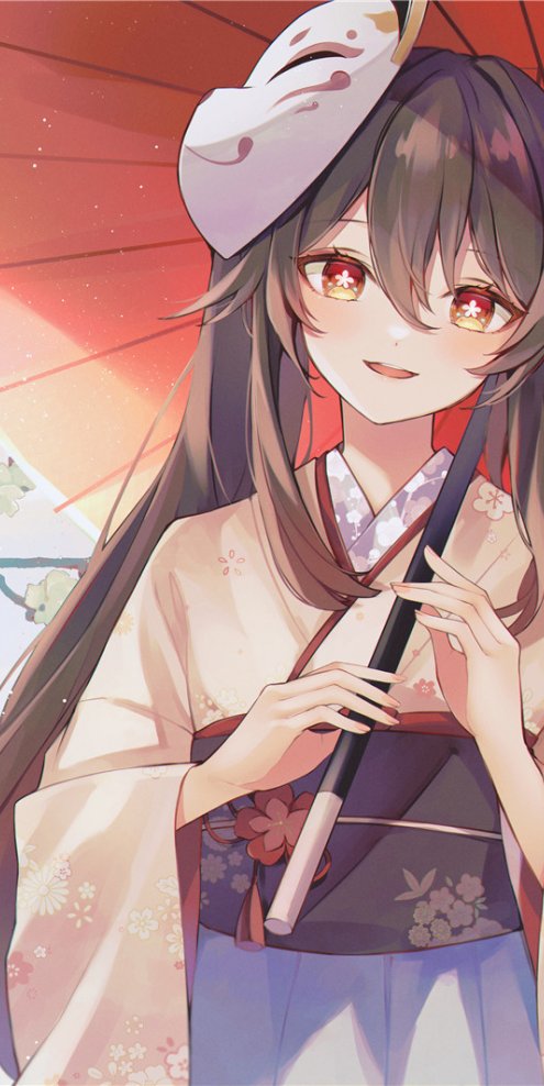 原神胡桃4K8K超清壁纸立绘p站pixiv原画插画海报画集