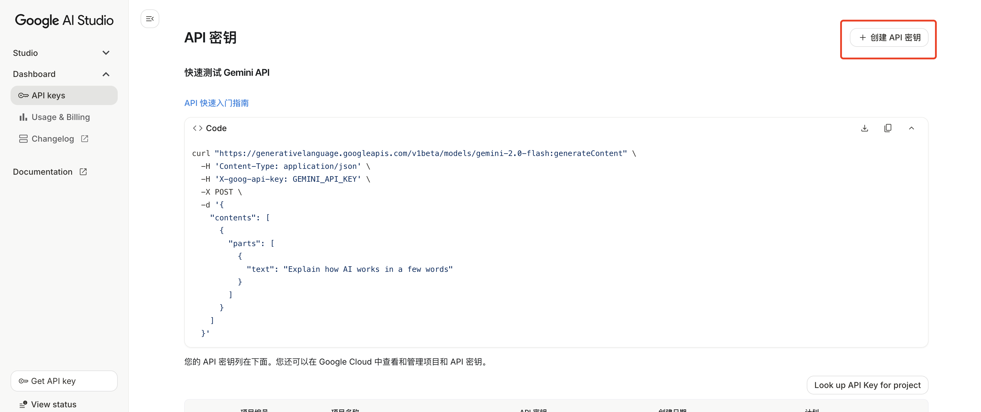 Google Gemini API（免费API）申请方法